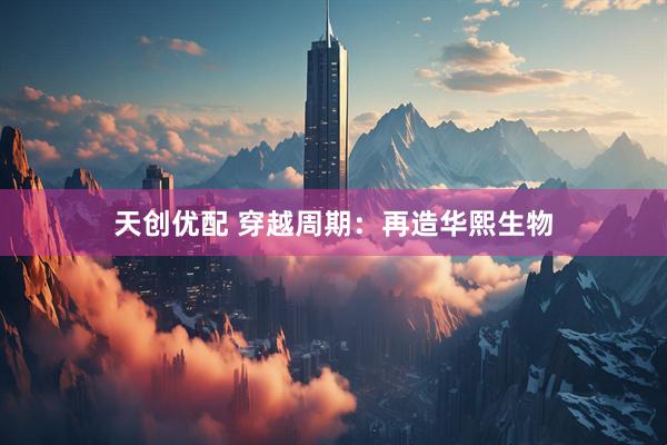 天创优配 穿越周期：再造华熙生物