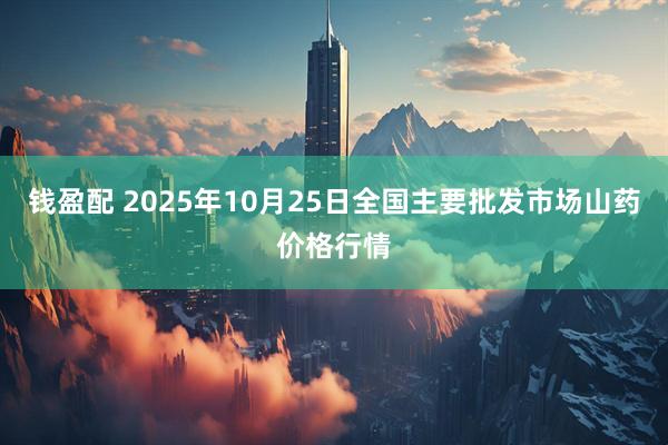 钱盈配 2025年10月25日全国主要批发市场山药价格行情