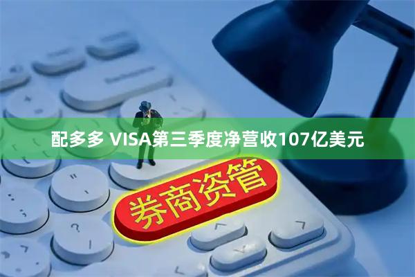 配多多 VISA第三季度净营收107亿美元