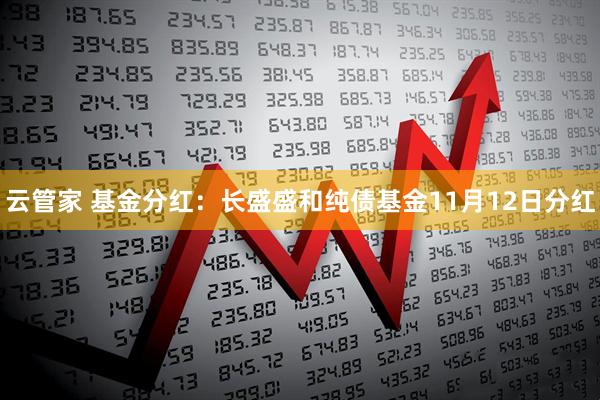云管家 基金分红：长盛盛和纯债基金11月12日分红